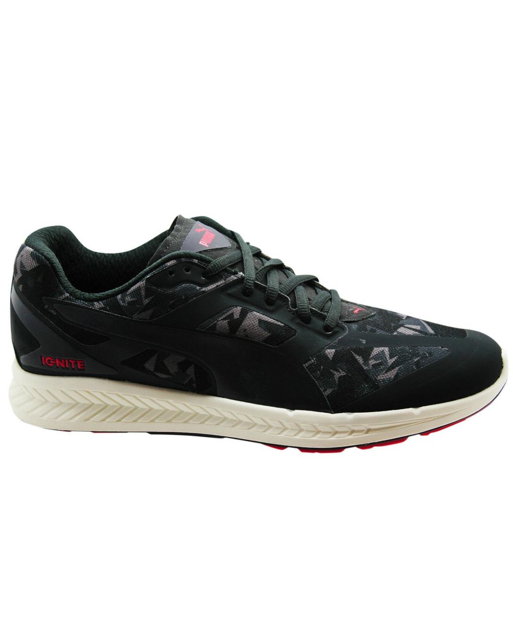 PUMA Black Ignite Fractured Trainers Running Shoes Fitness Sports 188733 01 B4A for men