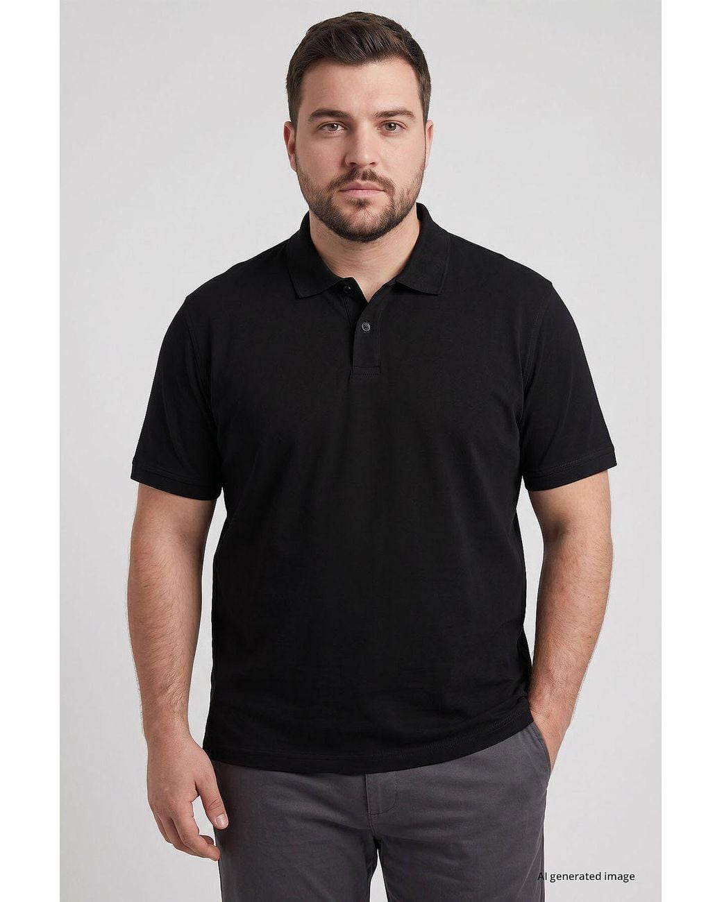 TOMMY LIFE Black Cotton-Blend T-Shirt for men