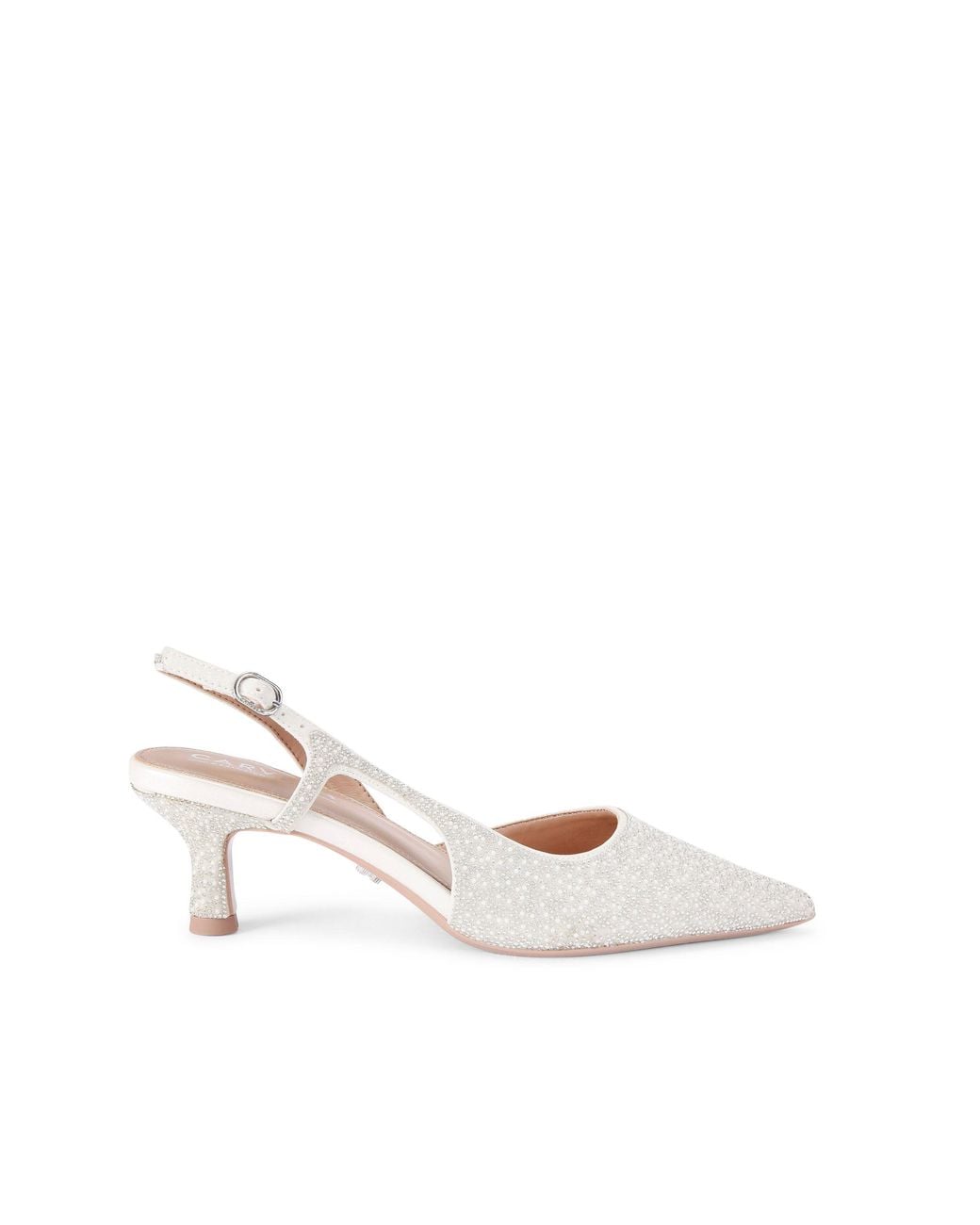 Carvela Kurt Geiger White Alina Sling Heels