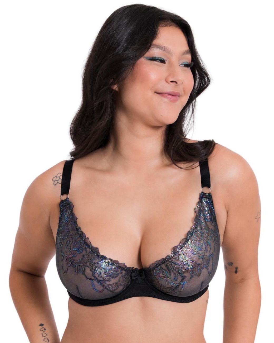 Curvy Kate Black Ck049115 Stand Out Scooped Plunge Bra