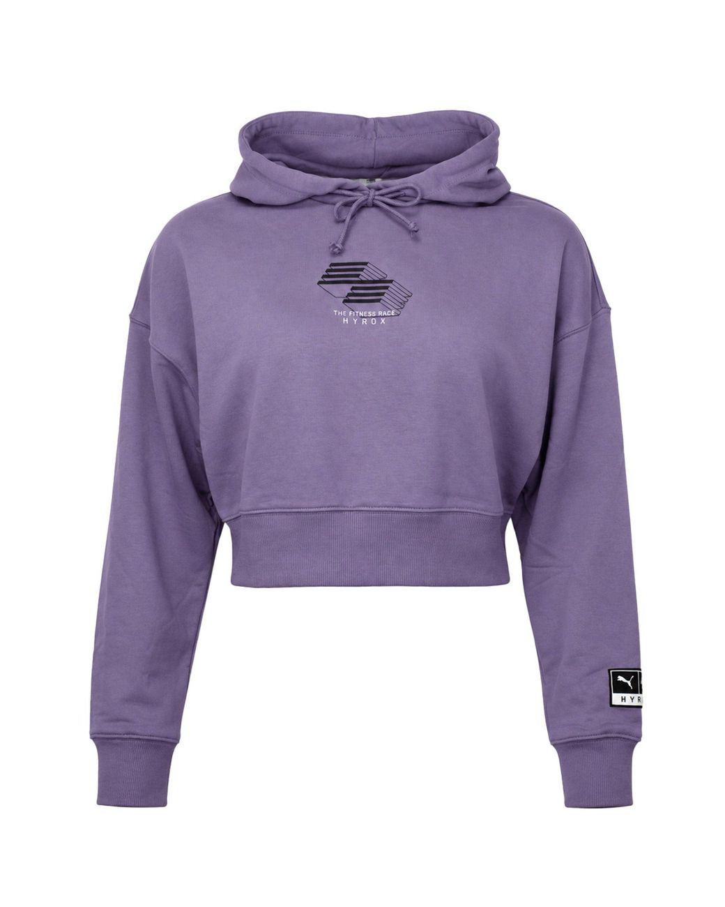 PUMA Purple X Hyrox Cropped Hoodie