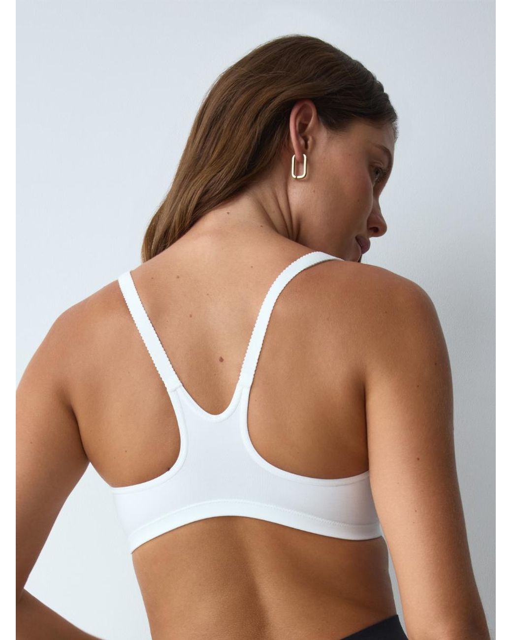 Triumph White Triaction Fitness F Front Fastening Sports Bra