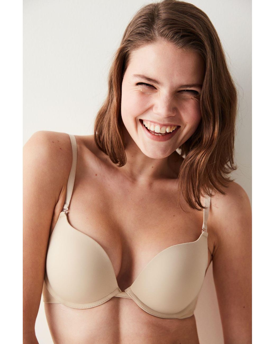 Penti Brown Underwired Jersey Bra With Removable Straps