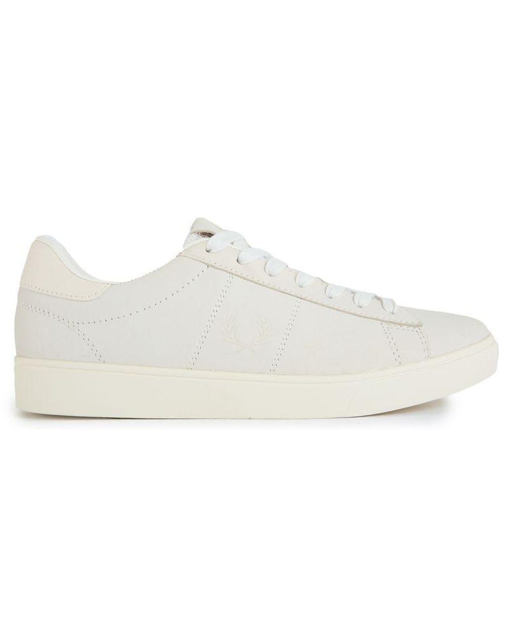 Fred Perry White Spencer Nubuck-Inspired Trainers for men