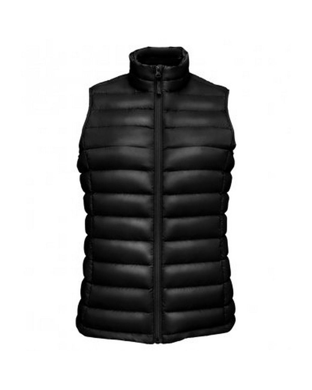 Sol's Black Ladies Wilson Lightweight Padded Bodywarmer Nylon