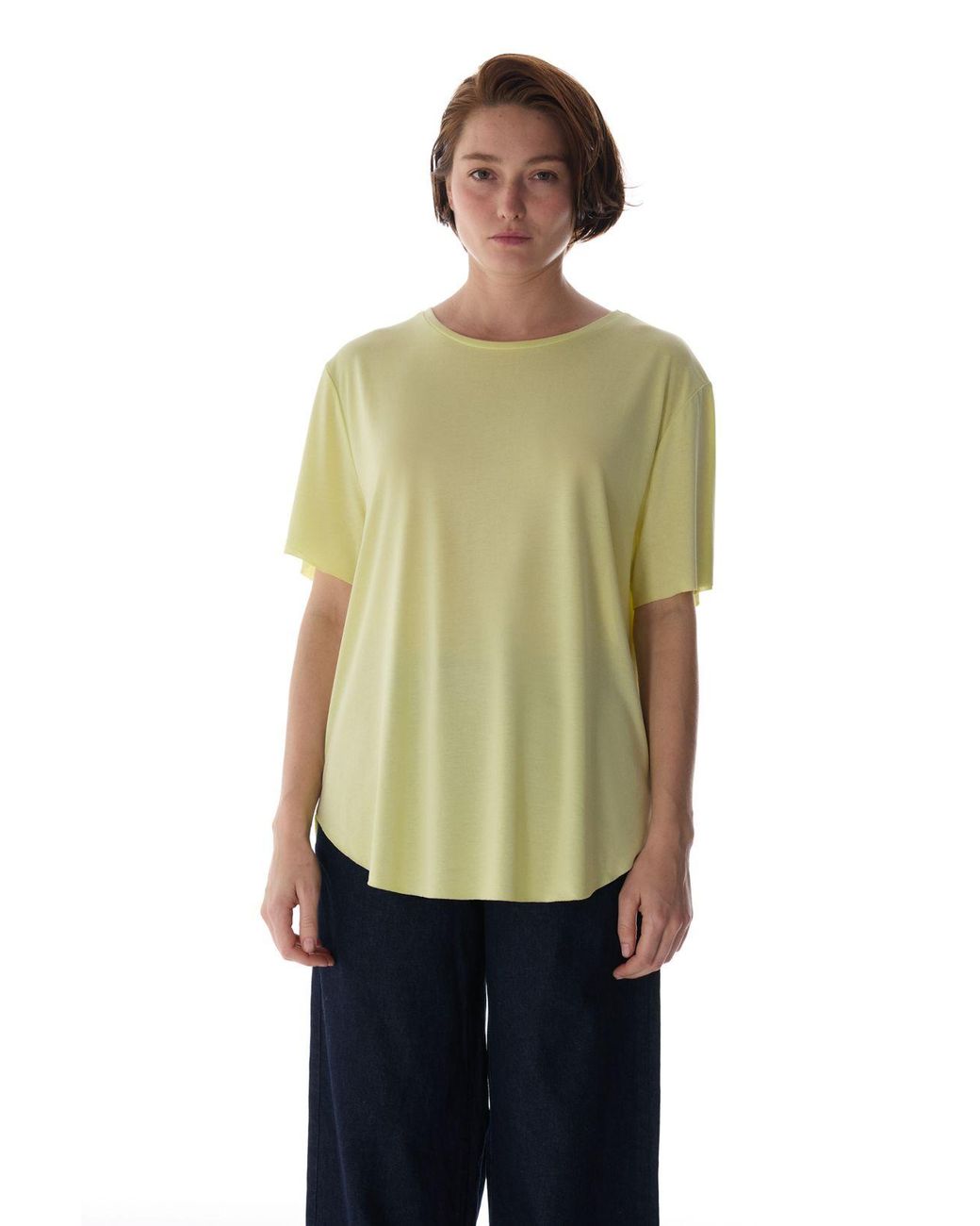 Penti Green Oversized Modal-Blend Crew Neck T-Shirt