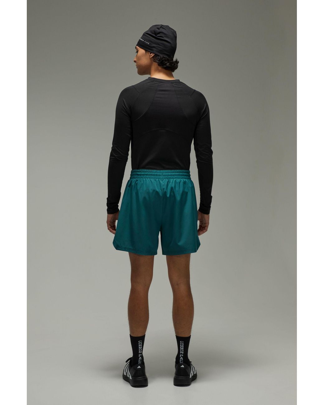 BoohooMAN Green Common Pace Running Double Waistband 5Inch Short for men