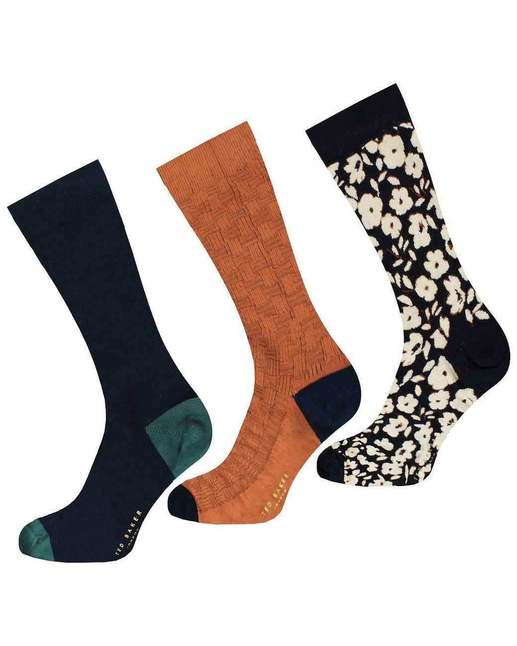 Ted Baker Blue Becools 3-Pack Assorted Socks for men