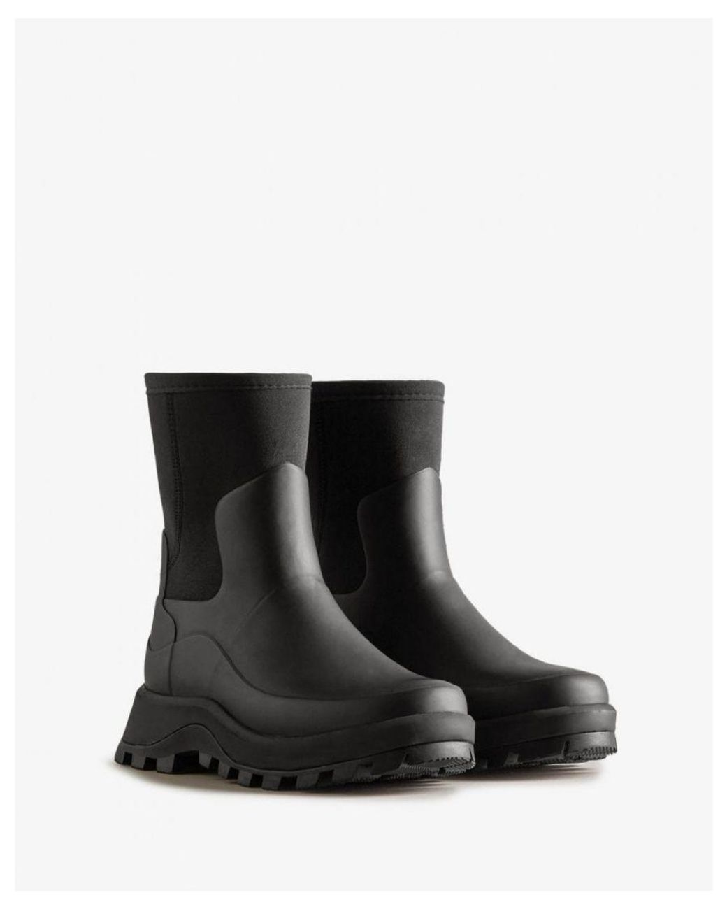 Hunter Black City Explorer Short Boots