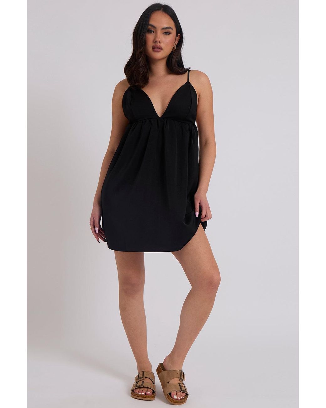 Urban Bliss Black Low Back Strappy Sun Dress
