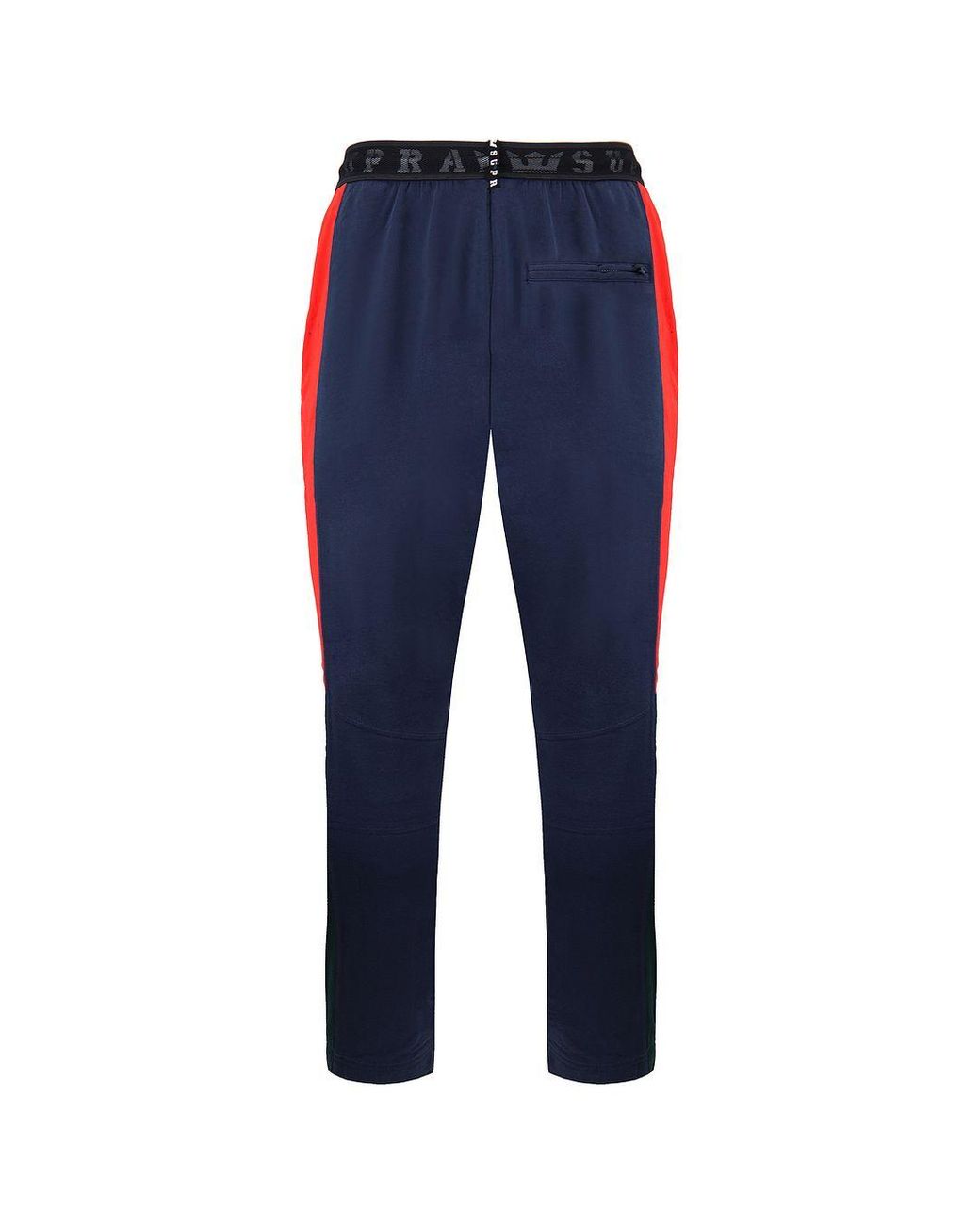 Supra Blue Stretch Waist Graphic Logo Track Pants 102554 320 Cotton for men
