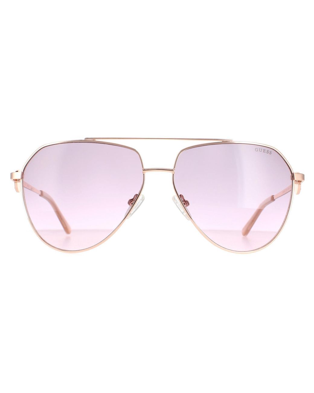 Guess Purple Aviator Shiny Rose Bordeaux Gradient Gf6140 Metal (Archived)