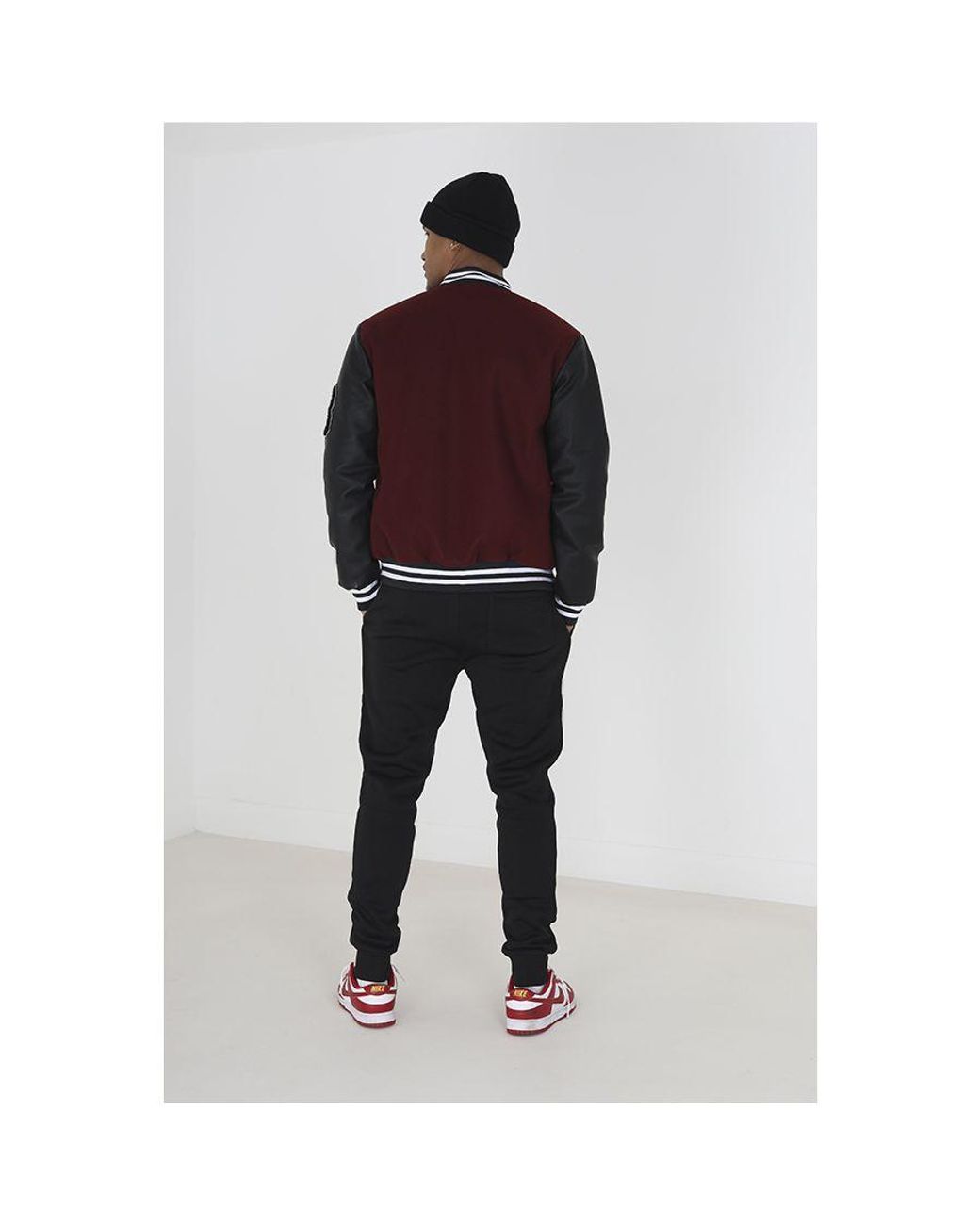 Brave Soul White 'Tyrell' Slim Fit Cuffed Joggers for men