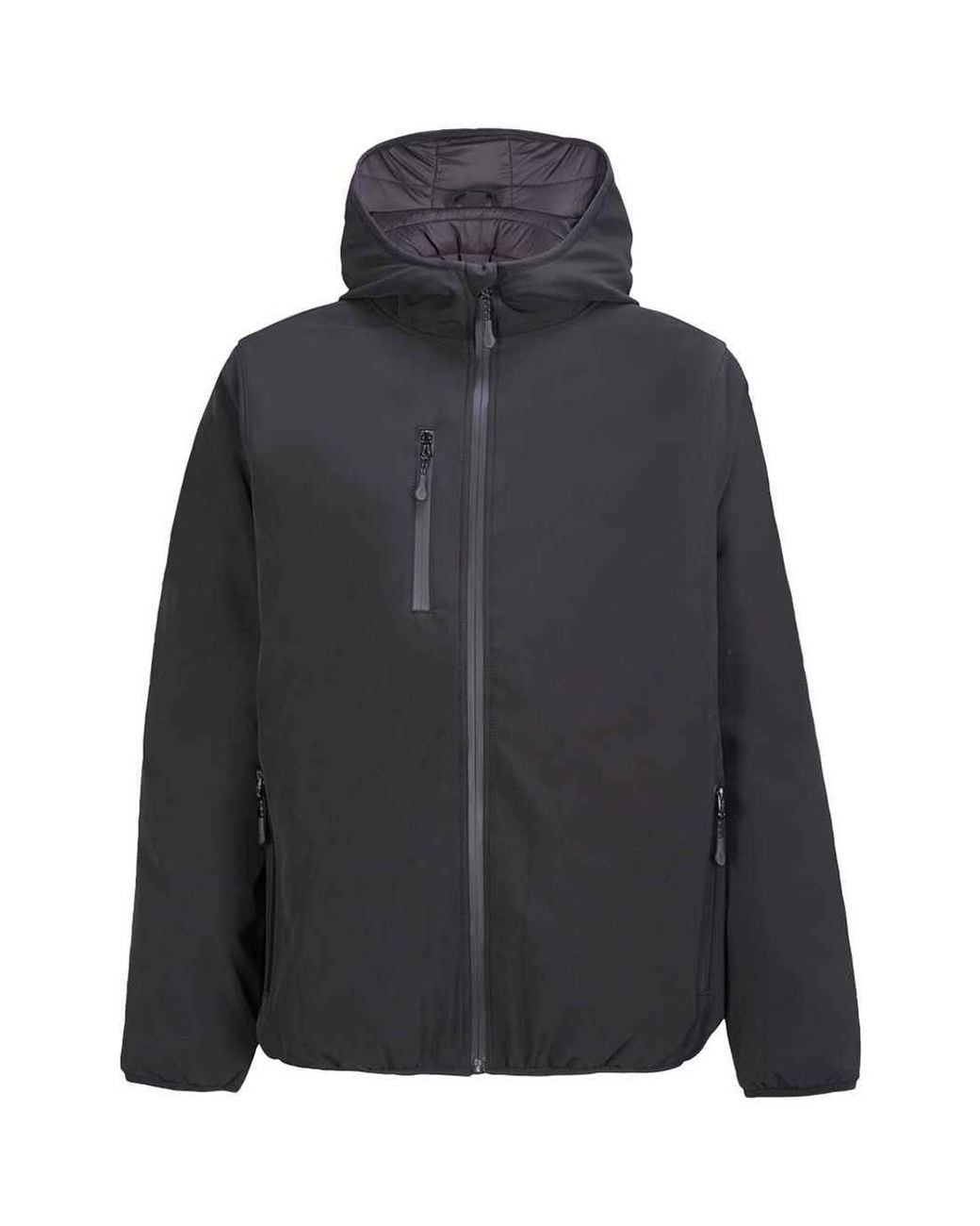 Sol's Black Falcon Padded Soft Shell Jacket for men