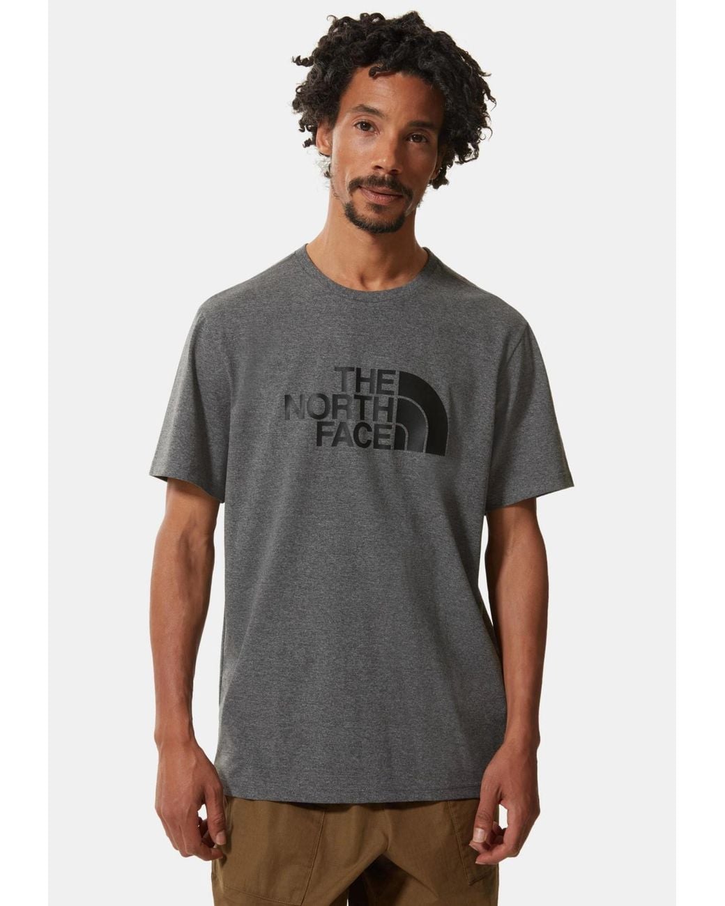The North Face Gray T Shirt Ss Easy Tee Htr for men