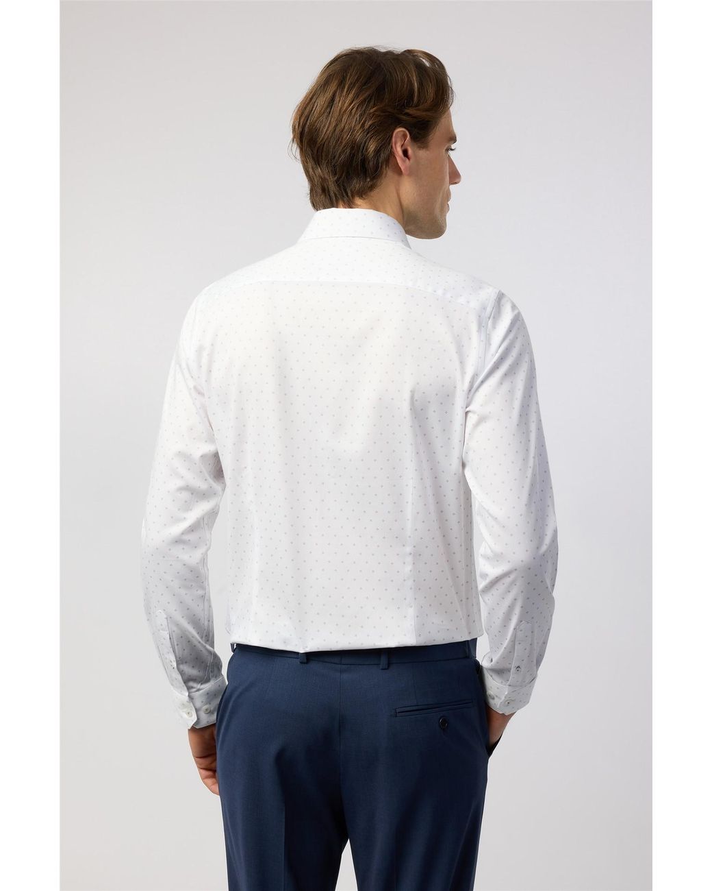 Ted Baker White Long Sleeve Slim Fit Formal Shirt for men