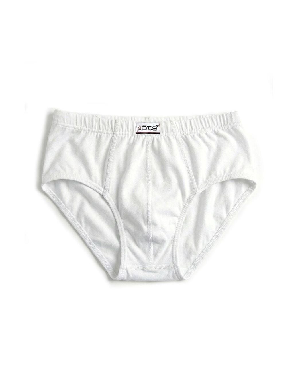 Öts White Cotton Briefs for men