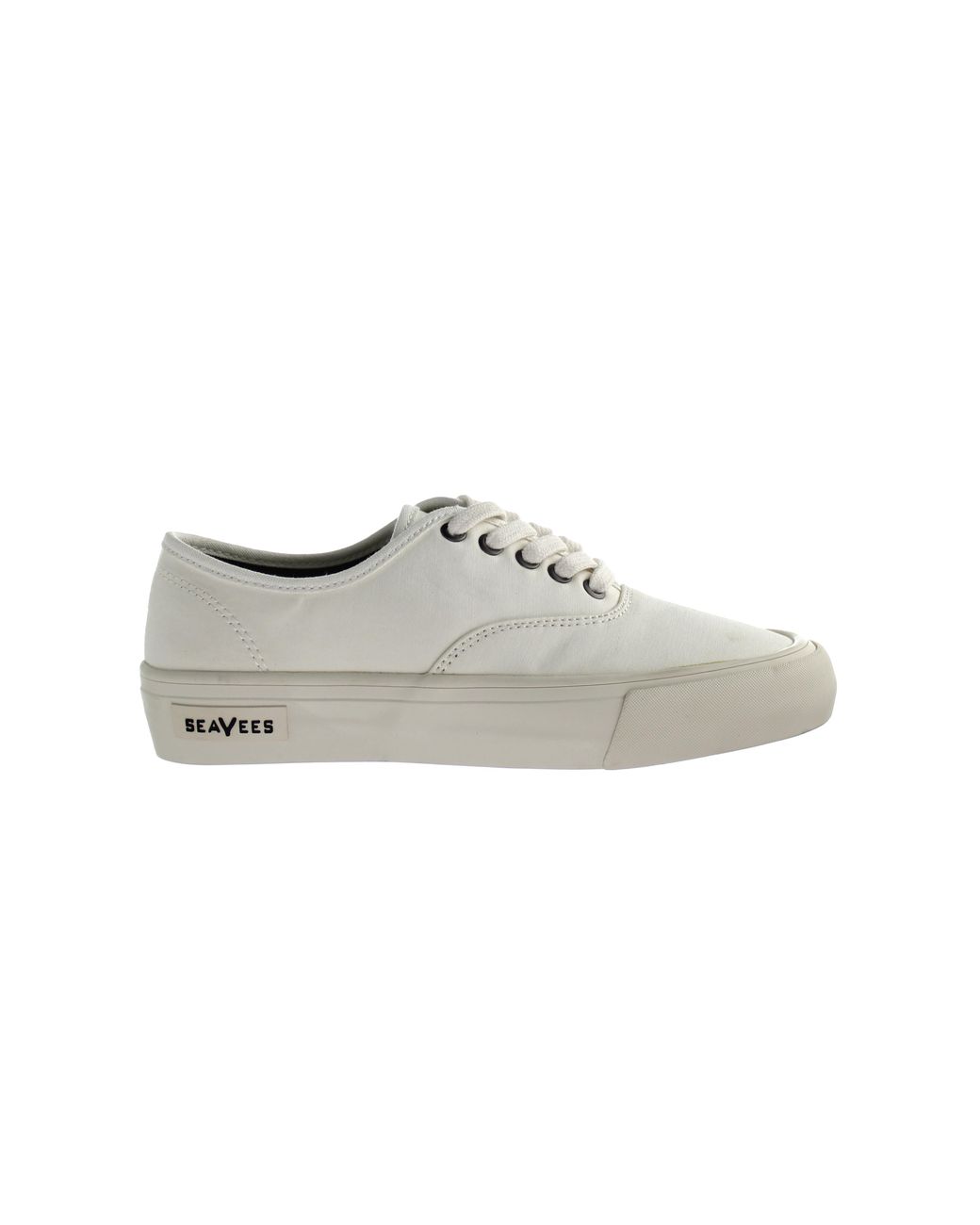 Seavees Black Legend Standard Lace-Up Canvas Plimsolls