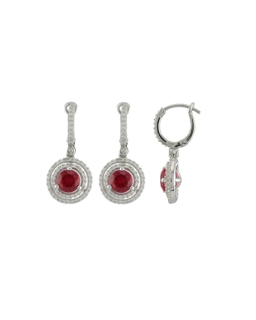 Orphelia Black 'Belina' 925 Sterling Drop Earrings