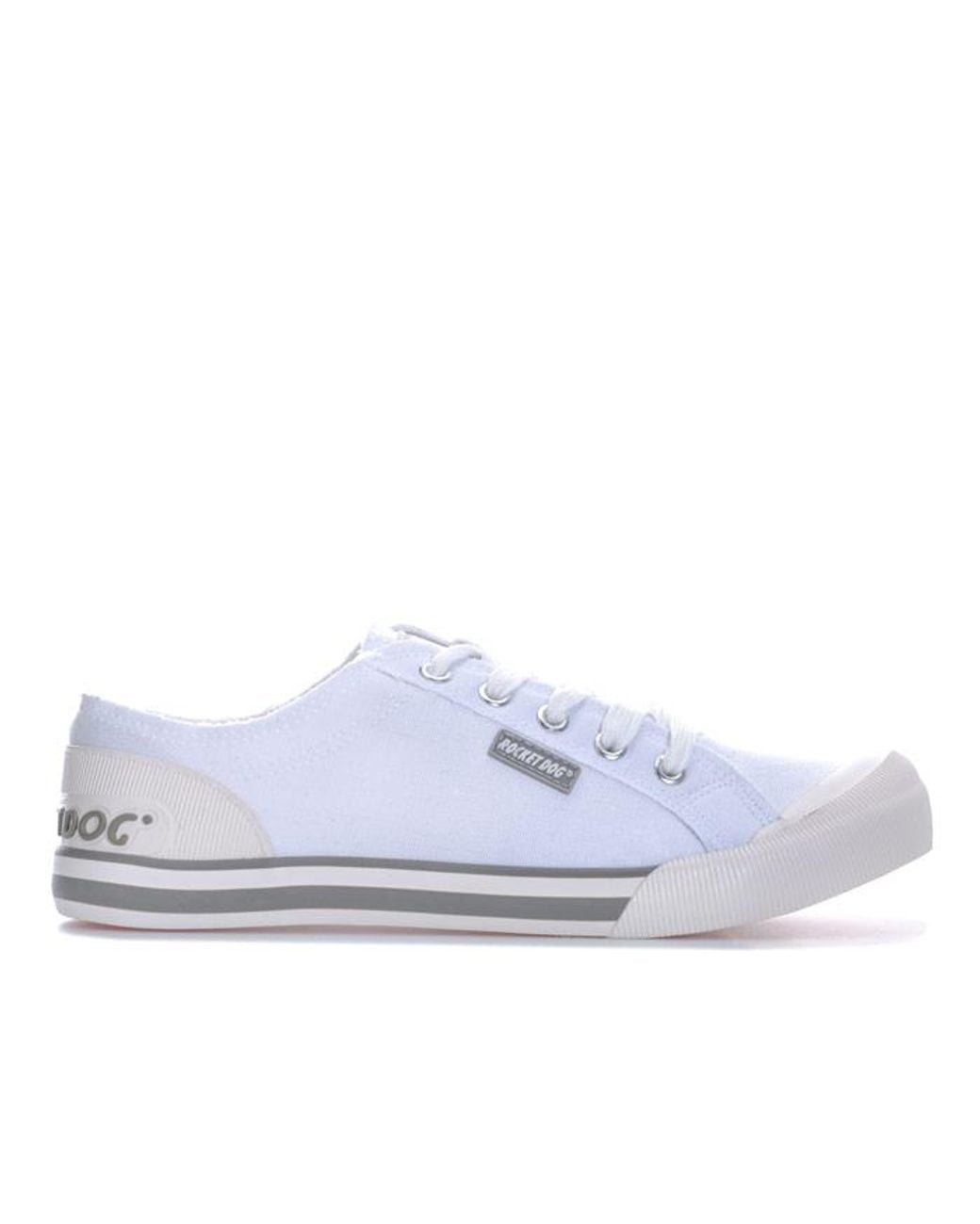 Rocket Dog White Jazzin 8A Canvas Pumps