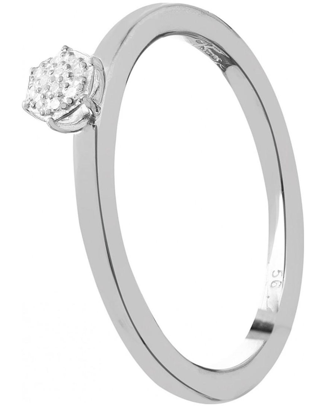 Thomas Sabo White D_Tr0012-725-14-56 Ladies Ring Sterling
