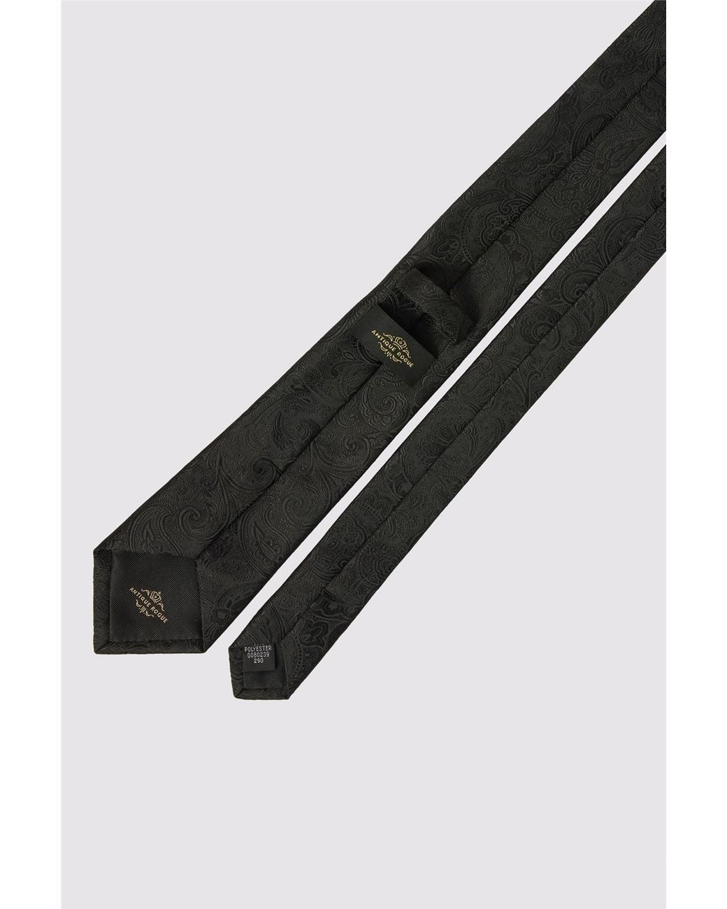 Antique Rogue Black Paisley Tie for men