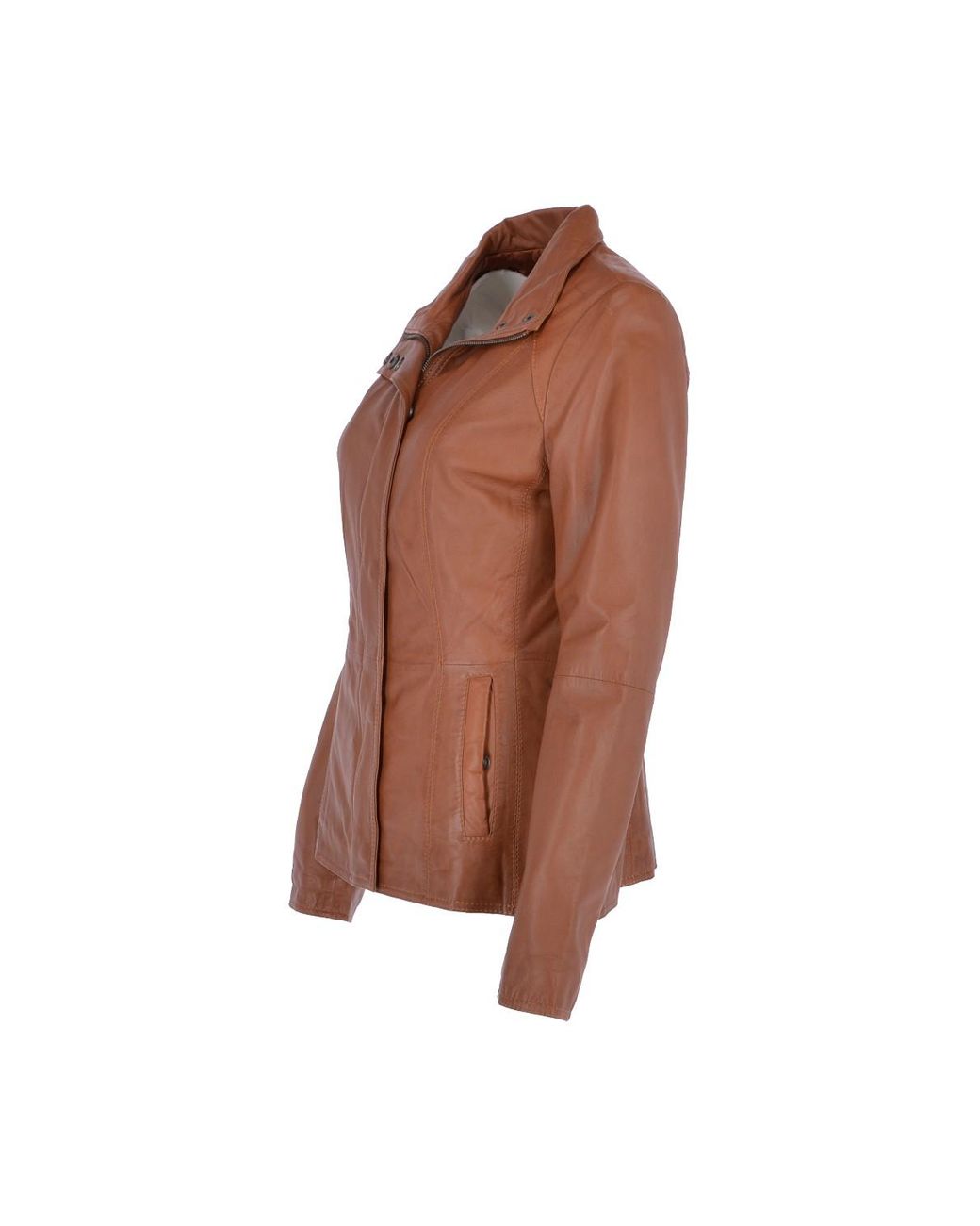 Ashwood Leather Brown 'Juliet' Real Jacket