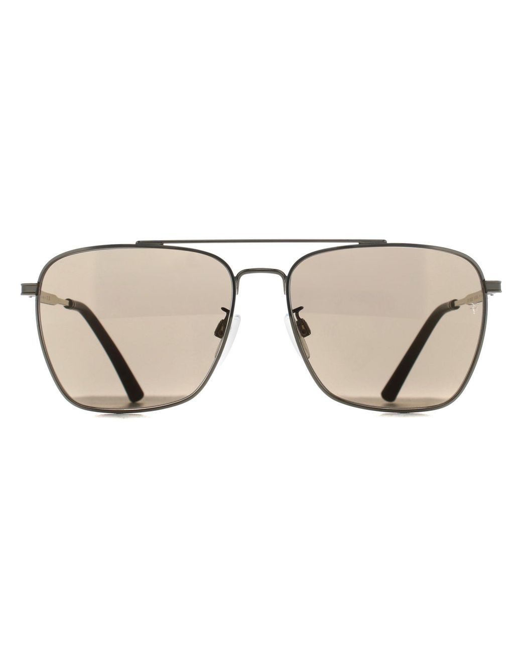 Oliver Peoples Brown Square Desert Flash Mirror Ov1362S R-15 Metal for men