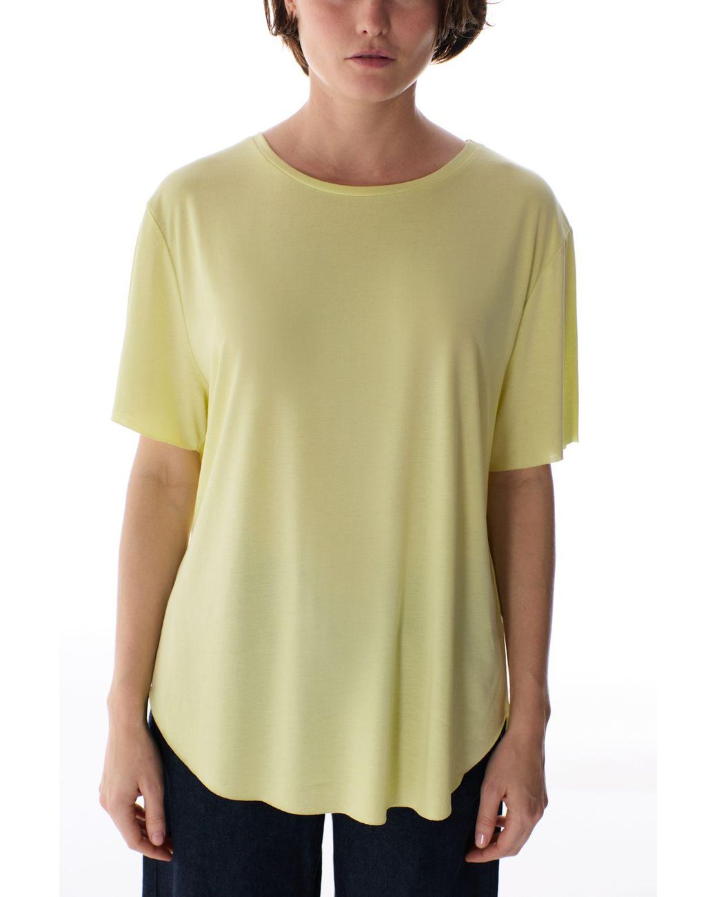 Penti Green Oversized Modal-Blend Crew Neck T-Shirt