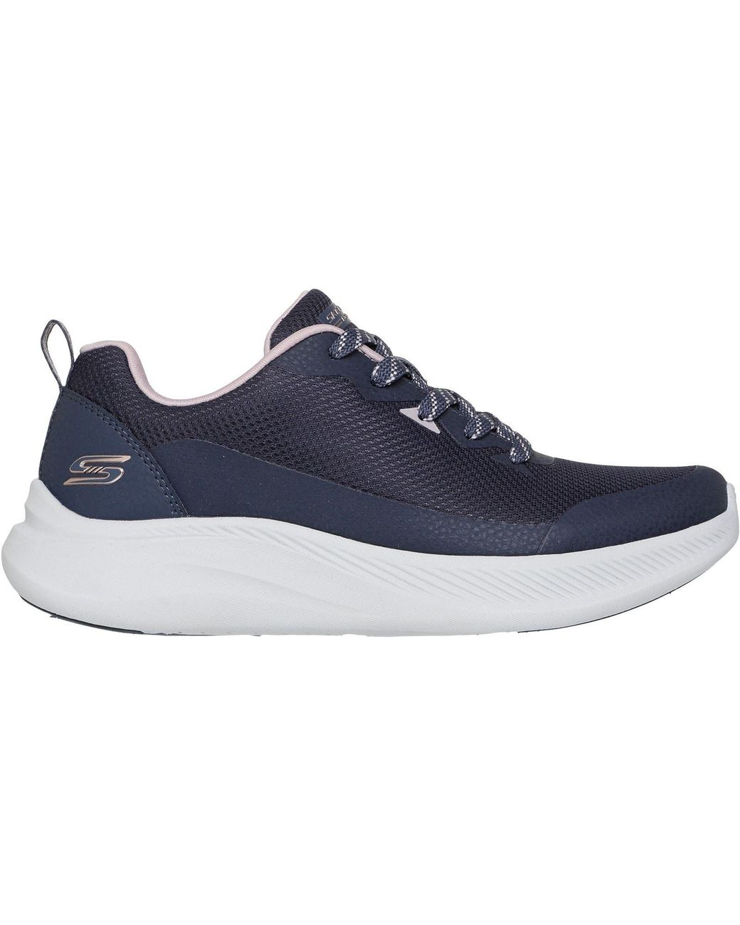 Skechers Blue Bobs Moda Flex Textile Dark Trainers