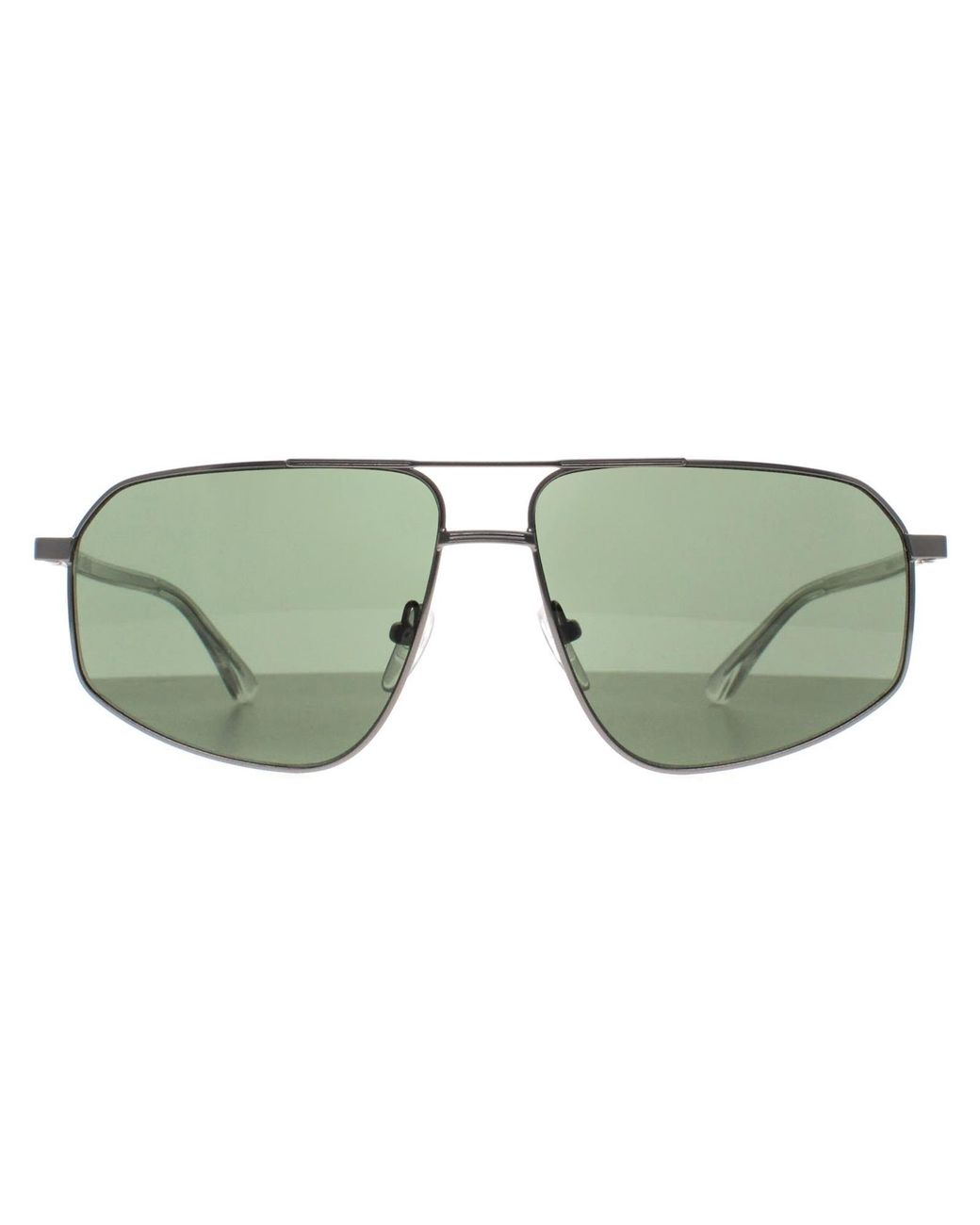 Calvin Klein Green Aviator Matte Light Gunmetal Ck23126S for men
