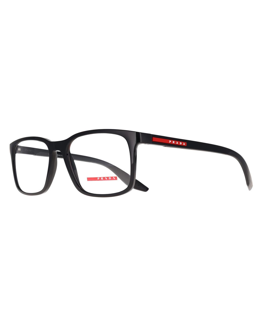 Prada Sport Black Rectangular Ps08Rv for men