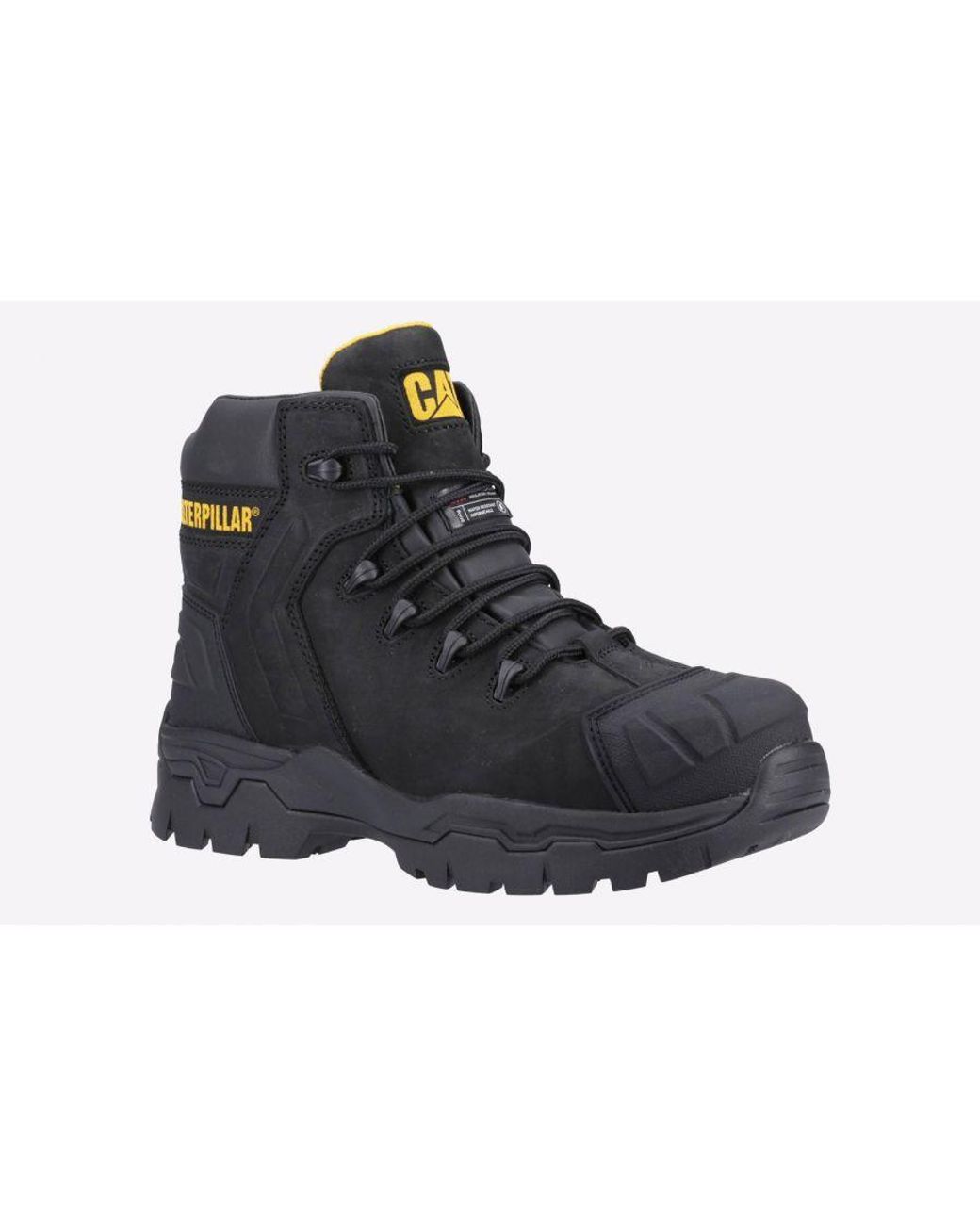 Caterpillar Safety Black Everett S3 Waterproof Boots for men