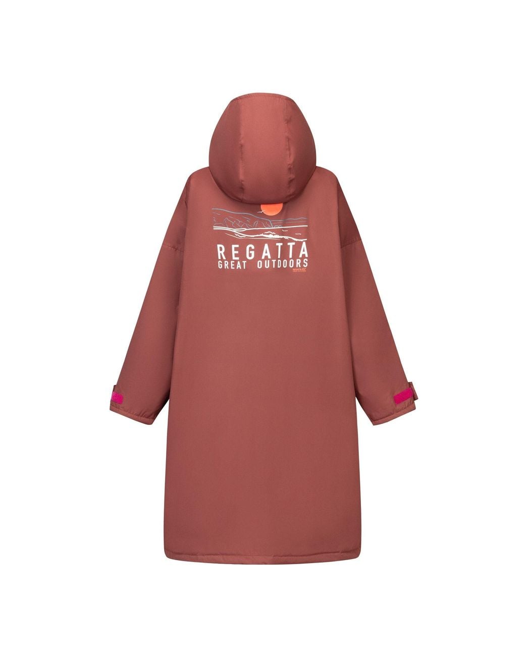 Regatta Red Adult Seaside Waterproof Changing Robe (Dark Cherry)
