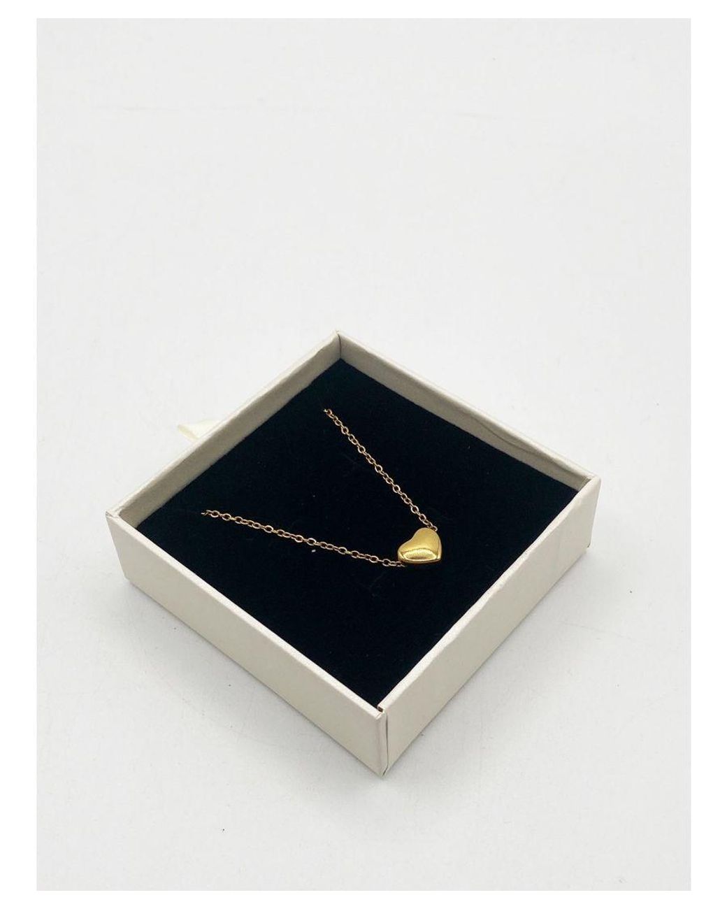 SVNX Blue Small Heart Necklace