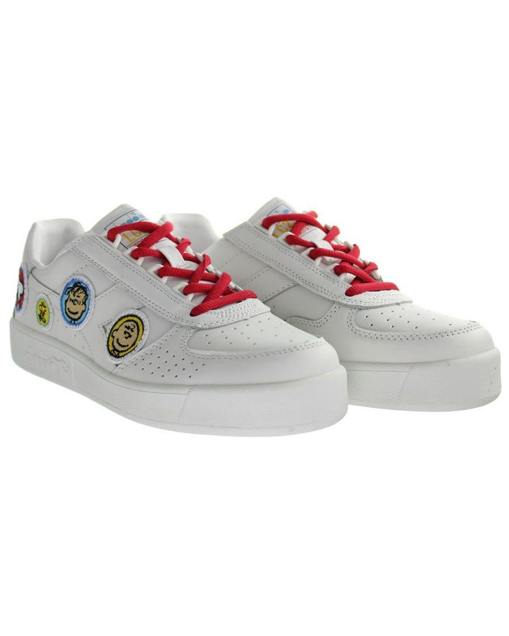 Diadora Gray B.Elite Peanuts Trainers Leather for men