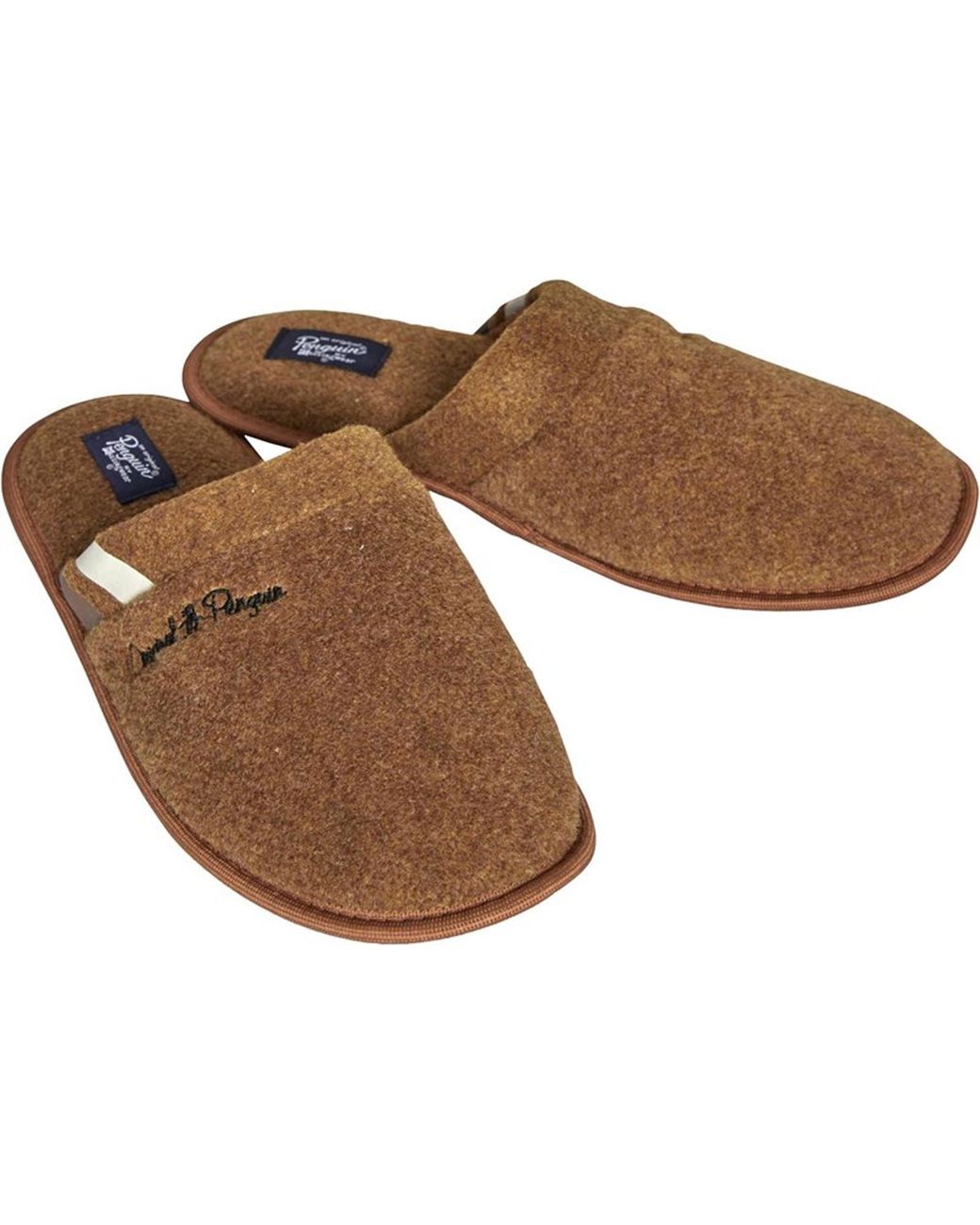 Original Penguin Brown Bedfordshire Slippers for men
