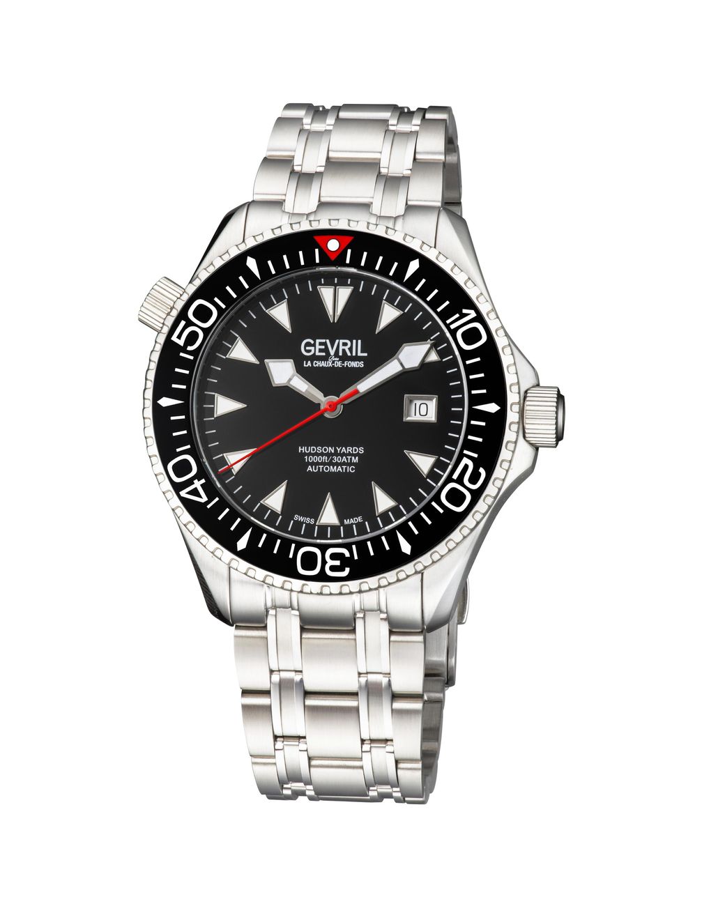 Gv2 Metallic Gevril Hudson Yards Dial Stainless Steel Watch for men