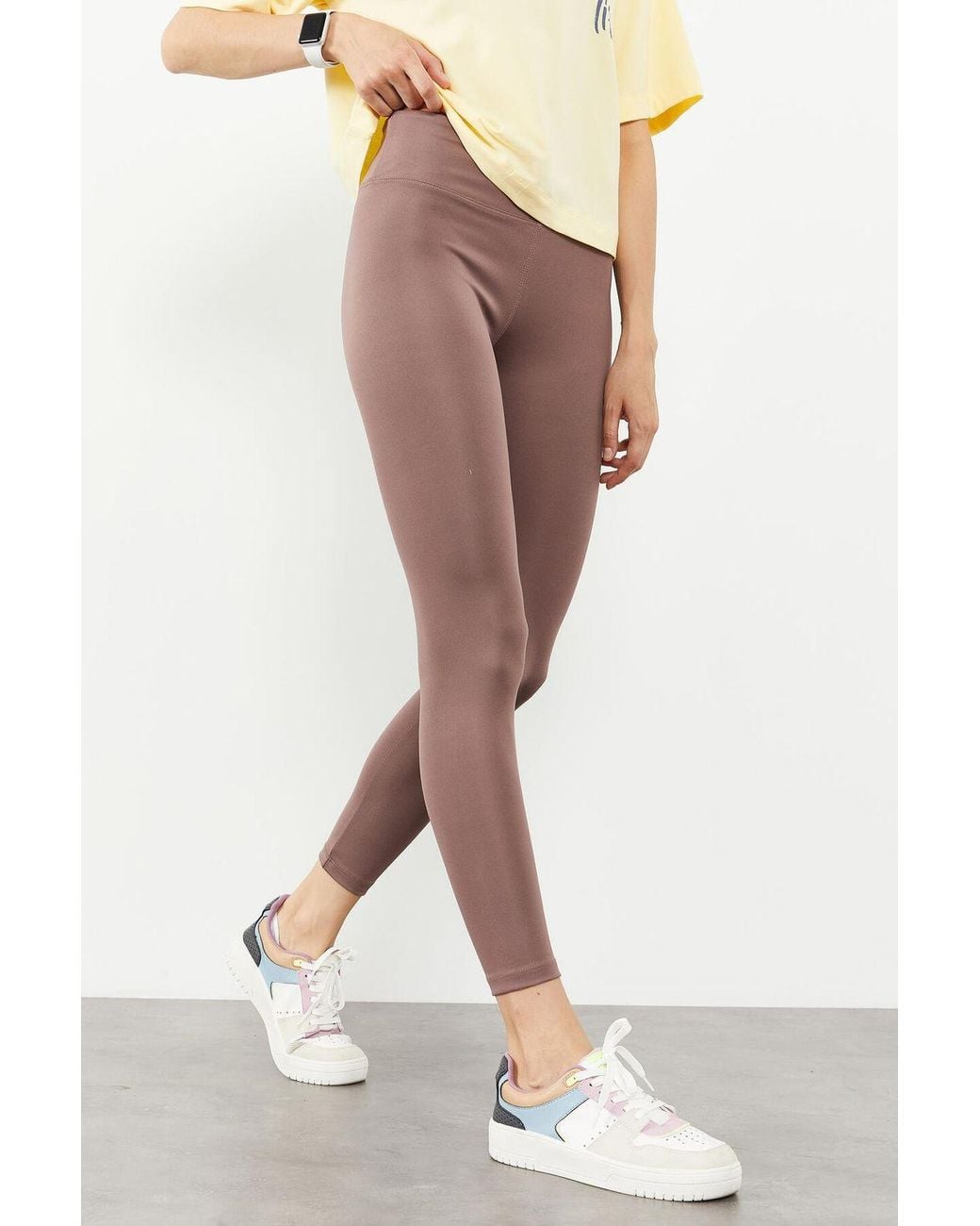 TOMMY LIFE White High-Waist Slim-Fit Leggings