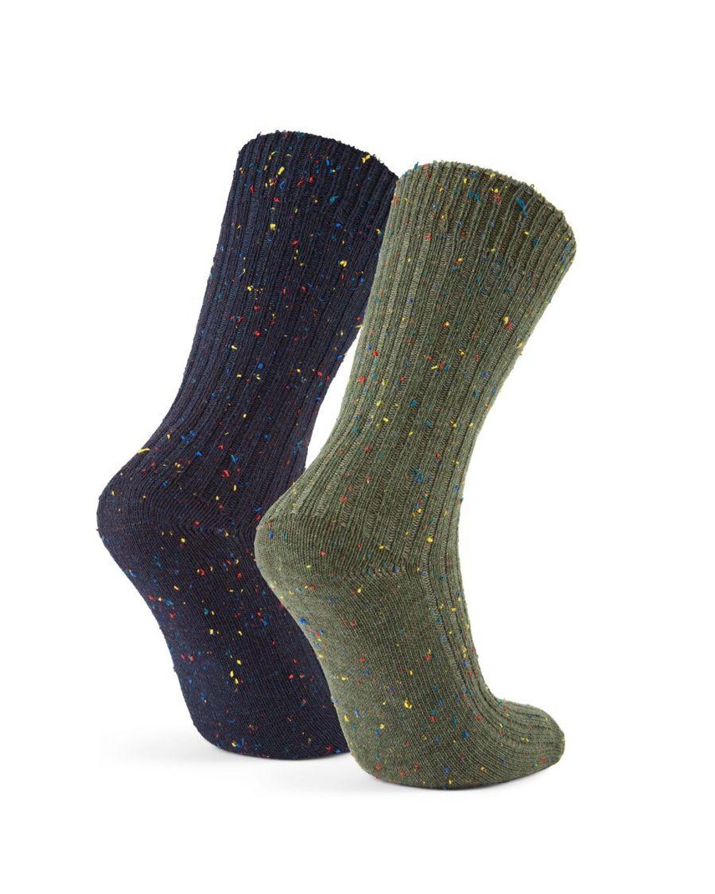 TOG24 Black Opora 2Pack Trek Socks Khaki/Dark for men
