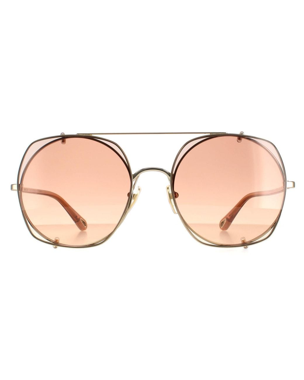 Chloé Pink Chloé Aviator Gradient Ch0042S Metal (Archived)