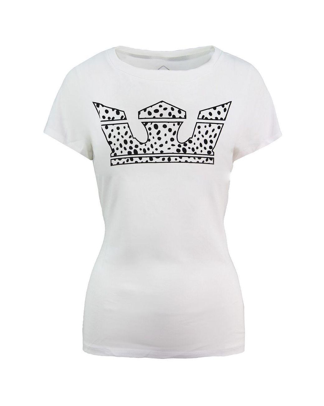 Supra White Crown Short Sleeve Crew Neck T-Shirt 192232 163 Cotton