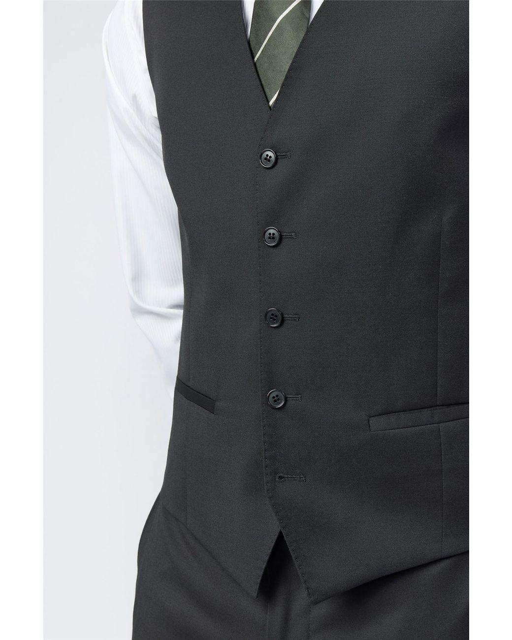 Alexandre Silver Label Blue V-Neck Tailored Suit Waistcoat for men