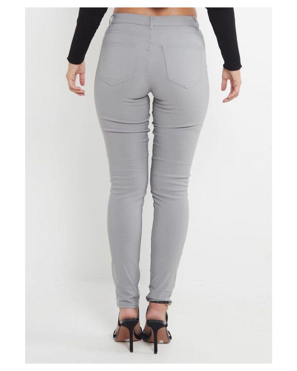 MYT Gray Ladies Skinny Super Stretch Chinos Viscose