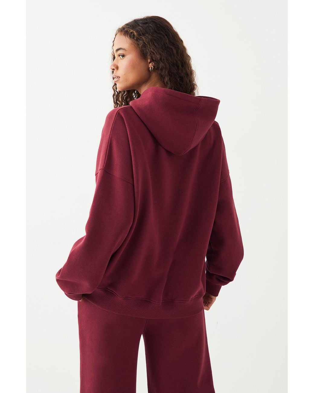 DSGN Studio Red Sport Oversized Hoodie