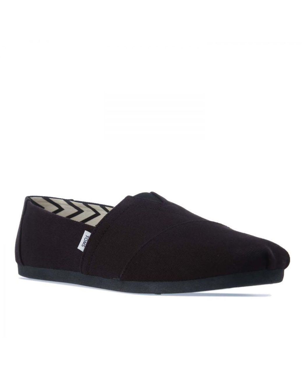 TOMS Black Recycled Cotton Alpargata Espadrille Pumps