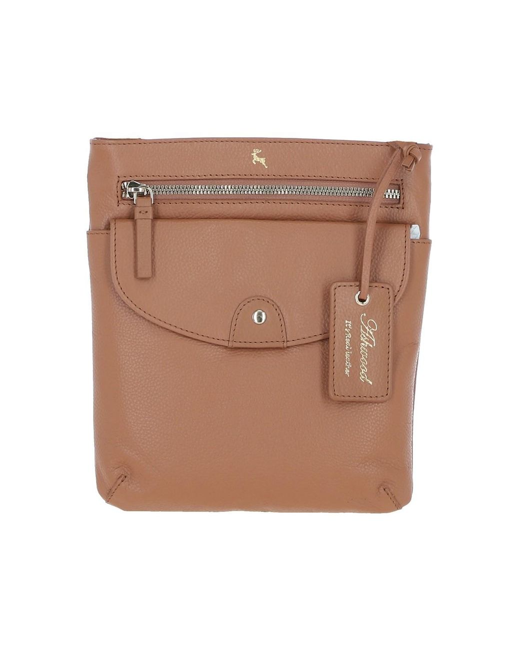 Ashwood Leather Brown 'Five Cb' Real Cross Body Bag