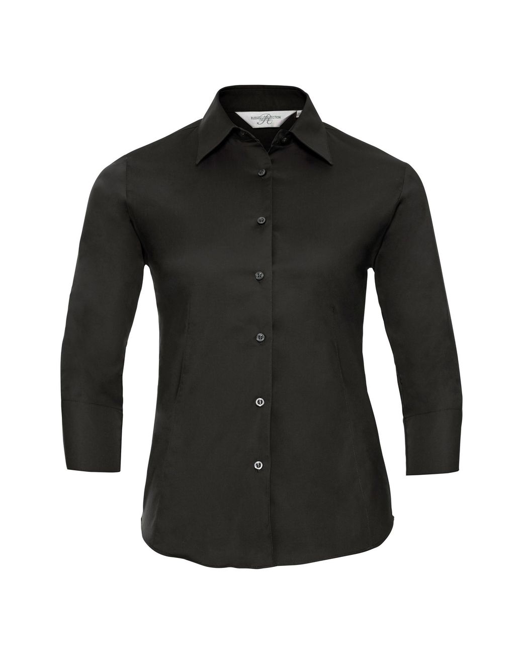 Russell Black Collection Ladies/ 3/4 Sleeve Easy Care Fitted Shirt