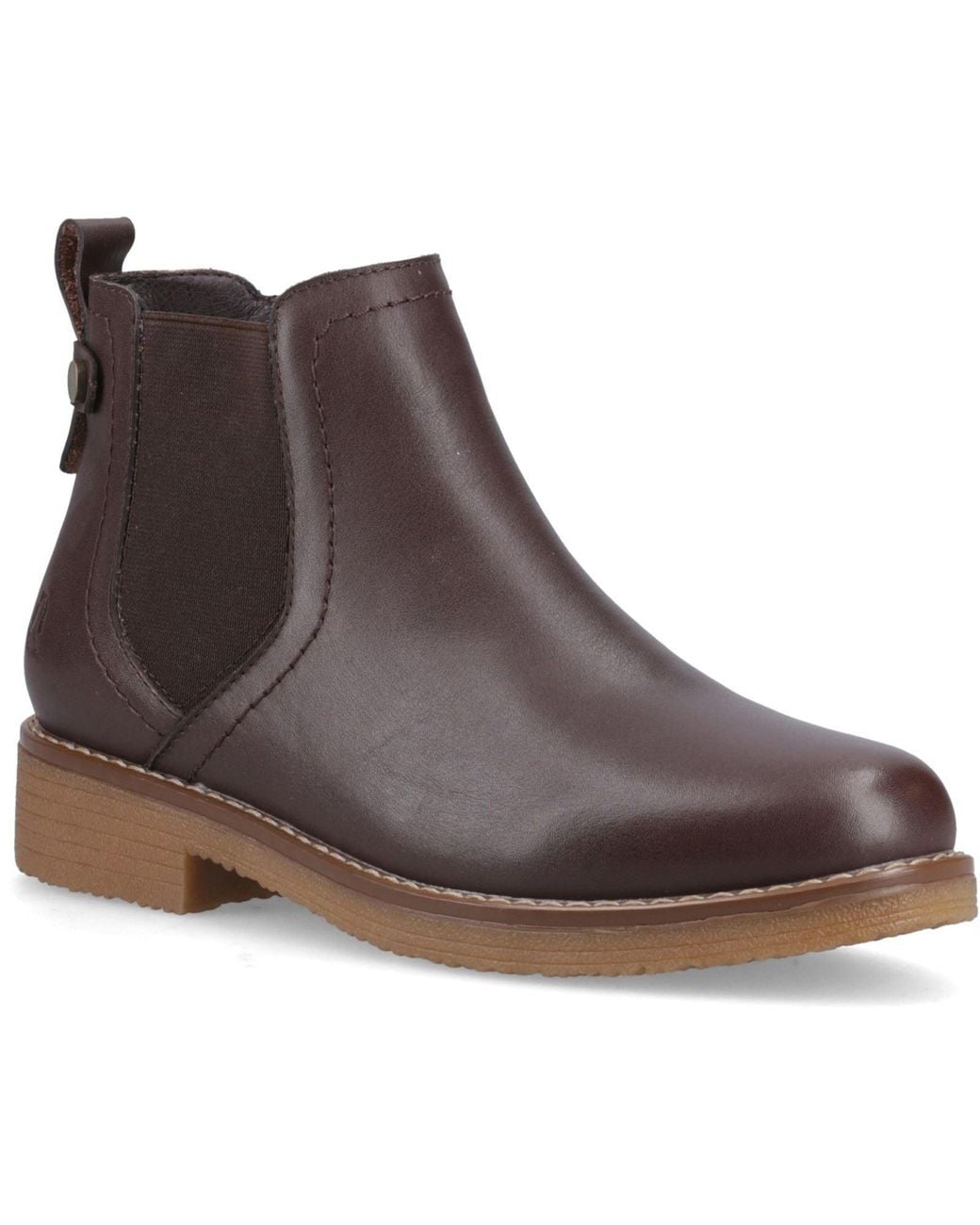 Hush Puppies Brown Maddy Leather Suede Boots