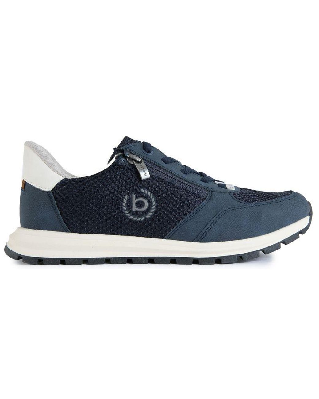 Bugatti Blue Zip Trainers for men